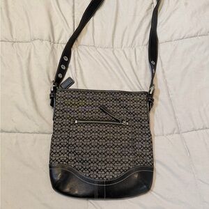 Coach Black and Gray Crossbody Bag